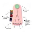 thumbnail image 3 of Choose Friendship My Friendship Bracelet Maker Jewelry Making Kit, 20 Pre-cut Threads Macaroon, 3 of 10