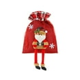 thumbnail image 2 of Hwkond Small Christmas Gift Bags Christmas Reticle Bag Embossed Doll Hanging Decoration Cute Storage Bag Candy Filler Family Kids Xmas Tree Santa Up to 70% Off, 2 of 3