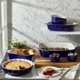 thumbnail image 2 of Henckels Ceramic 8-pc Mixed Bakeware & Serving Set - Dark Blue, 2 of 9