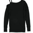 thumbnail image 2 of bar III Womens Strappy Knit Blouse, Black, X-Small, 2 of 2