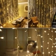 thumbnail image 4 of * Cadena de luces LED, 8 modos de iluminación, resistente al agua IP44, decoración navideña, ventana, boda, cumpleaños, hogar, patio Ormromra WLJ-1395, 4 of 5
