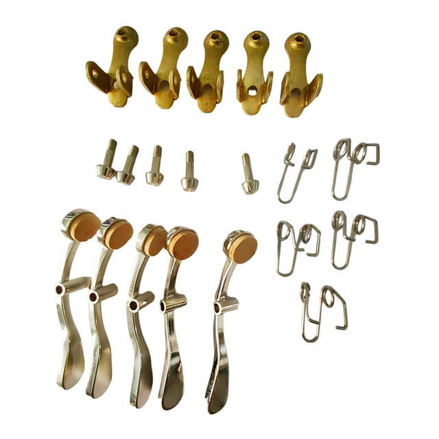relayinert Valve de Trompette Pièces de Rechange pour Réparation d'Instrument Baritone Ensemble 1 Outils de Réparation en Laiton 1 Ensemble Outils de Réparation Clés à Eau 5.3cm
