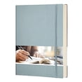 thumbnail image 1 of Cuaderno puntos EMSHOI Bullet Journal, B5 Gran cuaderno tapa blanda cuero, 192 páginas numeradas Cuaderno puntos 100gsm dibujo, Escuela Mujeres Hombres 7.48x10.15-GrisAzul, 1 of 3