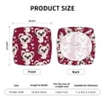thumbnail image 6 of Square Chair Cushions Cover, Big Eyes Koala Burgundy Elastic Office Chair Cover for Dining Chairs with Ties and Removable Cover, Desk Chair Seat Cushion Protectors set of 6, 6 of 7