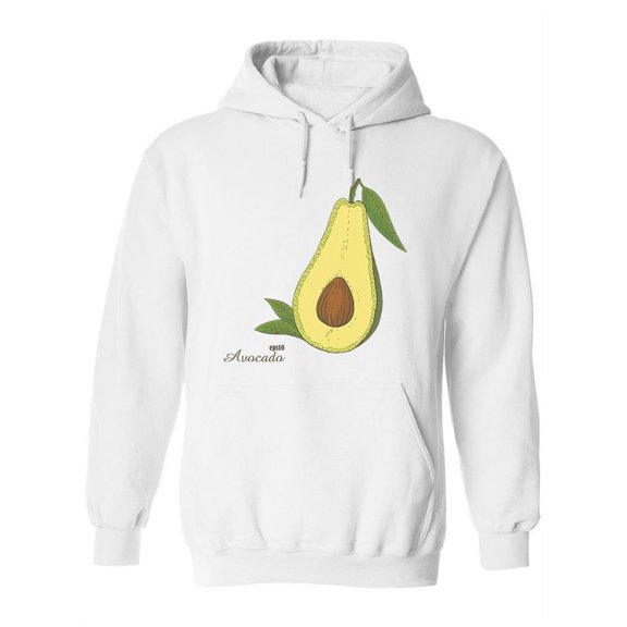 Avocado Fruit Half Hoodie Women -Image by Shutterstock, Female Medium