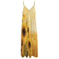 thumbnail image 4 of Sunflower Fine Art Sleeveless Dress Summer Dress Woman 2025, 4 of 7