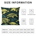 thumbnail image 5 of COMIO  Blue Teal Sea Turtles Throw Pillow Covers,  Zipper Pillow Cases with Double-Sided Printed, Decorative Pillow Covers Summer Pillow Covera for Home Couch Sofa Bed, 5 of 5