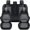 thumbnail image 2 of HQBQBUG Seat Covers for Cars Fit for Toyota Camry 2002-2025 2026 Full Set 5 Seats Waterproof Seat Covers,Premium Leather Car Seat Protector(Black Grey,5 Seats), 2 of 9