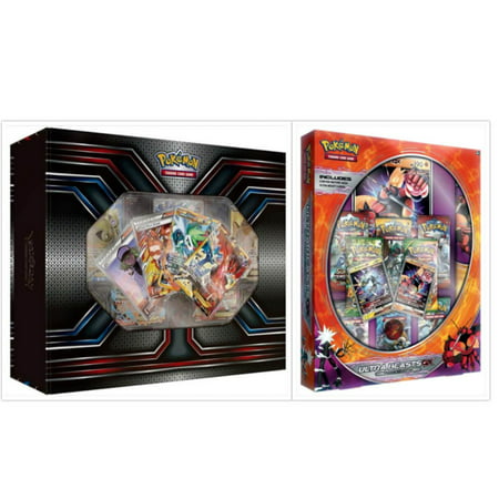 Pokemon TCG The Best of XY Premium Trainer Collection Box and Ultra Beasts Buzzwole GX Premium Collection Box Card Game Bundle, 1 of