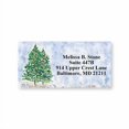 thumbnail image 1 of Winter Watercolor Christmas Trees Holiday Sheeted Return Address Labels, 1 of 4