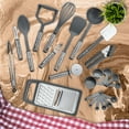 thumbnail image 2 of Lux Decor Collection 23 Pieces Cooking Utensils Set, Kitchen Utensils Sets of Nylon and Stainless Steel Utensils Set Pack of 1, Gray Utensils Set, 2 of 9