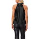 thumbnail image 3 of INSPIRAR CHIC Camiseta sin mangas de fiesta para mujeres, top de cóctel brillante con lentejuelas, halter, XS, verde, 3 of 6
