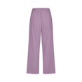 thumbnail image 5 of POINTERTECK Women Fashion High Waisted Wide Leg Pants Drawstring Elastic Trousers Comfy Straight Leg Long Pants With Pockets, 5 of 5