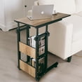 thumbnail image 4 of Gymax C-Shape Mobile Snack End Side Sofa Laptop Table W/Rolling Cart Height Adjustable, 4 of 10