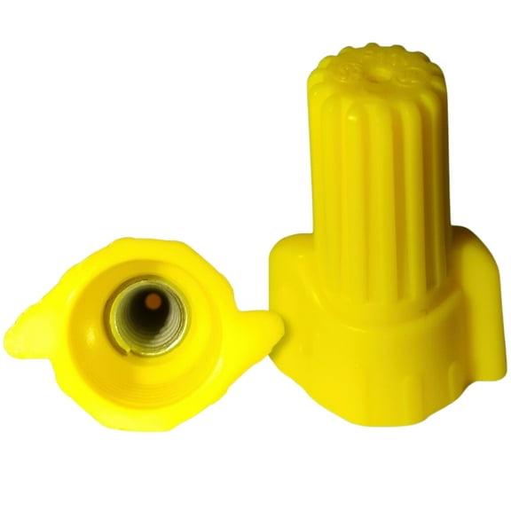 SYSTELED Yellow Winged Wire Nut 500 Counts/Bag 1.91lb Tough Plastic Flame-Retardant 10-18 AWG 600V