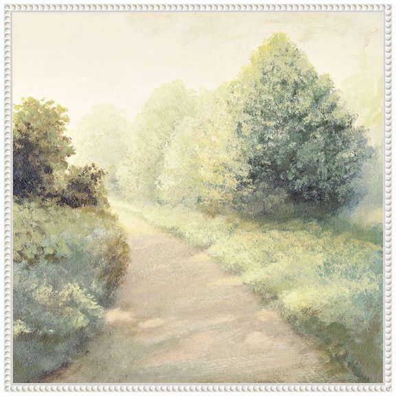 Amanti Art New Light Summer Road I Framed Canvas Wall Art Print