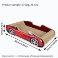 thumbnail image 2 of Colourtree Red Fun Sports Car Style Cat Scratcher - Protect Furniture, Safe Material for Cats’ Daily Scratching, 2 of 5