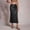 *Black, variant on ClodeEU Women's High Waisted Satin A Line Skirt with Pleated, Elegant Solid Color Midi Skirt Beige,Womens Plus S