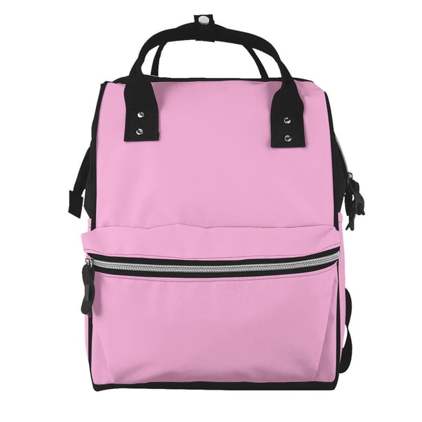 Disketp Pink Mochila de Pañales de Gran Capacidad con Múltiples Bolsillos, Mochila de Viaje Multifuncional para Bebé, Unisex, Moderna y Resistente