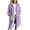 Purple1, variant on Zedker Long Hooded Fleece Cardigan for Women Button Front Drawstring Hood Patch Pockets Oversized Outerwear Sky Blue Jackets for Women