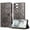 Gray, variant on ELEHOLD Case for iPhone 11 Pro Max, Sunflower Embossed Leather Wallet Case with Magnetic Closure & Kickstand,Rosegold