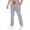 05-Light Gray, variant on Men's Quick Dry Straight Leg Pants, Elastic Waist Drawstring Lightweight Casual Pants, Zipper Pockets Loose Fit Hiking Pants for Workout Camping Outdoor Daily Wear 05-Light Gray XL