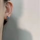 thumbnail image 5 of Pendientes Lindos pendientes de estrella azul con circonitas de cristal Pendientes pequeños y ligeros de estrella para mujer Regalo de joyería, 5 of 5
