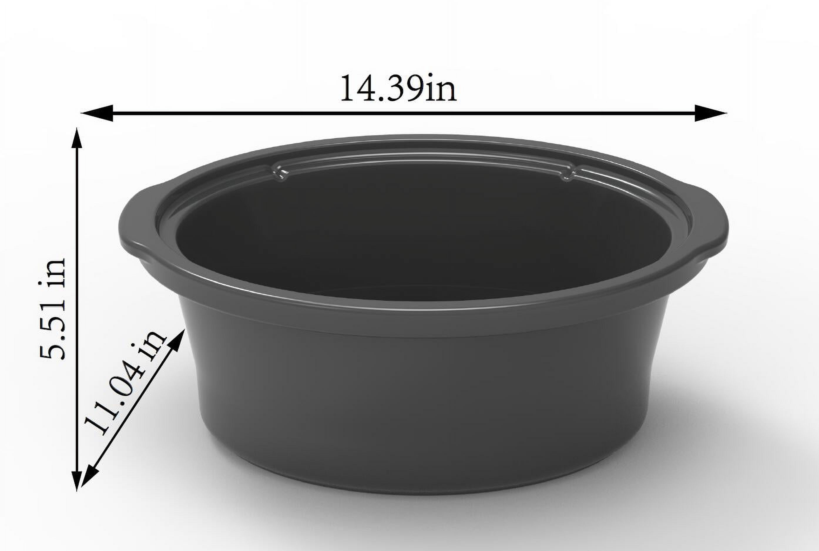 Mainstays 6-Quart Stainless Steel Slow Cooker with Glass Lid photo 6