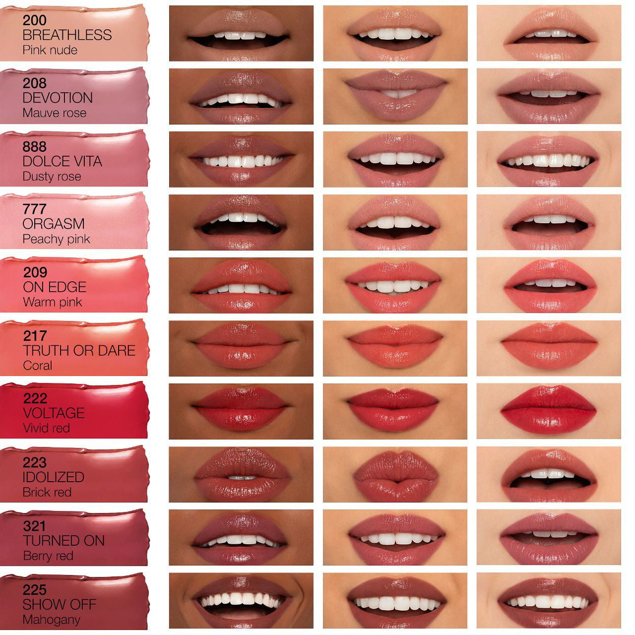 NARS Afterglow Sensual Shine Hydrating Lipstick Color: Voyeur Size: N/A