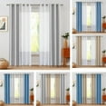 thumbnail image 3 of Curtainking Linen Textured Curtains 84 inches Light Grey Bedroom Living Room Window Curtain Set Light Filtering Drapes Grommet Top 2 Panels, 3 of 8