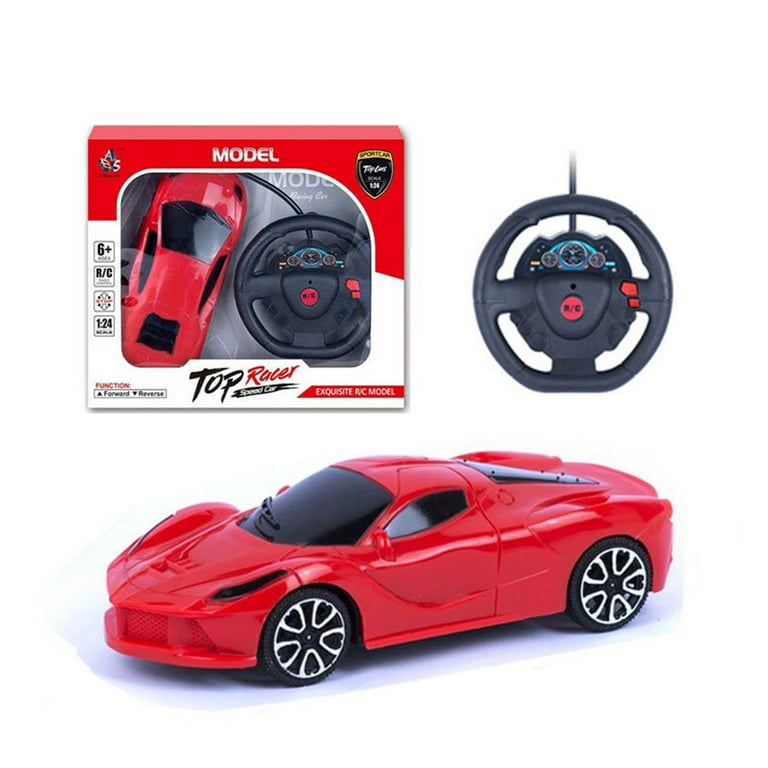 CreativeArrowy Children s Remote Control Toy Car Two Way Plastic Mini Racing Car Educational Model Gift Round Shape Controller Battery not Included