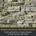 thumbnail image 4 of Faux Stacked Stone 3D Textured Wall Panel | Sedona | 48''L x 24''H x 2''D | 1 Panel | Slate Gray, 4 of 6