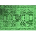 thumbnail image 1 of Ahgly Company Indoor Rectangle Oriental Emerald Green Industrial Area Rugs, 7' x 10', 1 of 4