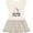 Natural with Stripes, variant on Inktastic My Oma Loves Me Girl Unicorn Girls Toddler Dress