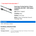 thumbnail image 2 of Front Inner Tie Rod End Set 2 Piece - Compatible with 2005 - 2009 Subaru Outback 2006 2007 2008, 2 of 2