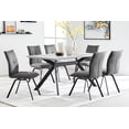 thumbnail image 2 of Margot and Charcoal Rylee 7 Piece Modern Rectangular Dining Set, 2 of 8