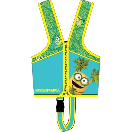 Universal Minions Swim Trainer Vest/Goggle Bundle Pack, 4 (Best Baby Swim Vest)