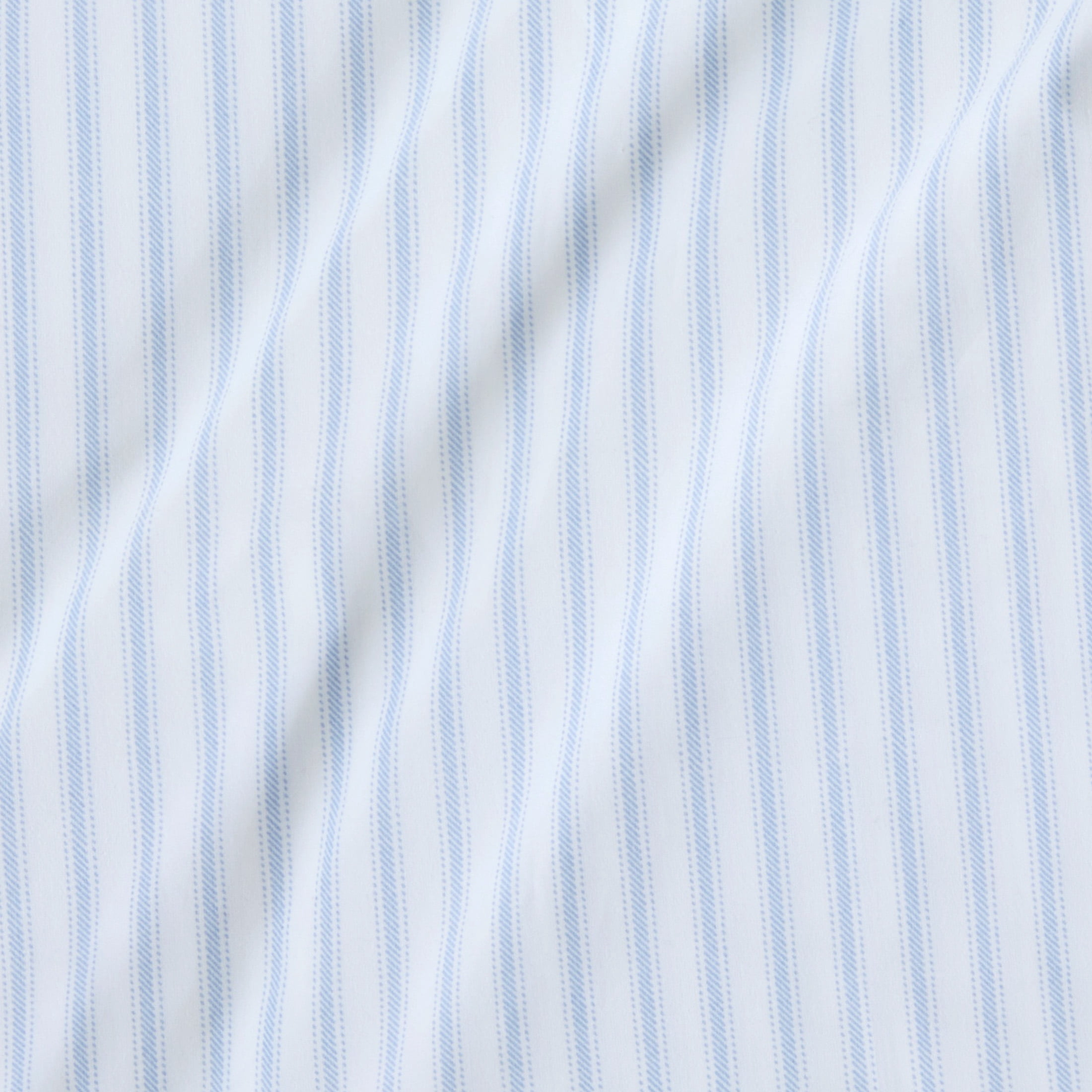 Mainstays 4-Piece 300 Thread Count Blue Stripe Cotton Blend Percale Bed Sheet Set, Full