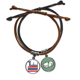 thumbnail image 1 of Tailandia Nacional rojo patron azul Pulsera Cuerda Mano Cadena Cuero Dinero Pulsera Unbranded M, 1 of 2