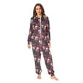 thumbnail image 4 of joogoo Skull Roses Flower-p2 Unisex Adults Onesies Pajamas Jumpsuits L, 4 of 7