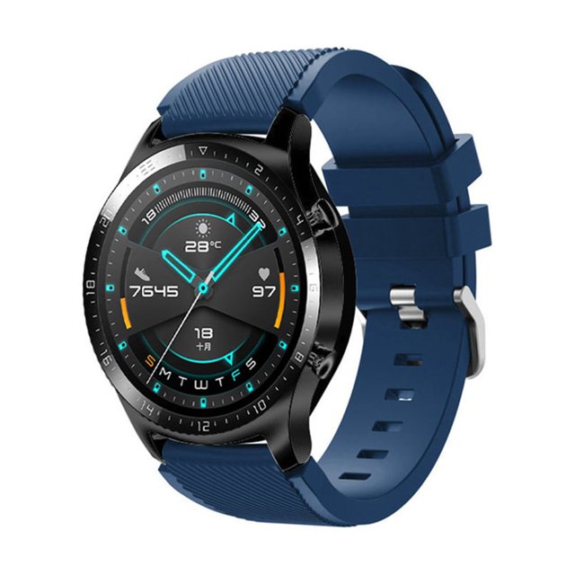 Reemplazo de correa de reloj de silicona de 22 mm con banda de hebilla