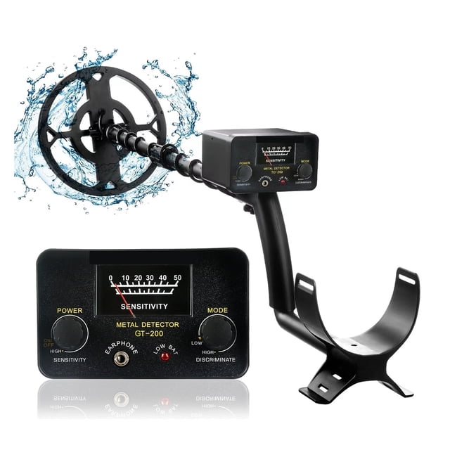 Treasure Hunter GT200 Metal Detector Professional High Sensitive Underground Iron Metal Gold Detector Adjustable ,Easy to Install