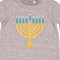 thumbnail image 3 of Inktastic Hanukkah Chanukah Menorah Baby Fleece Romper, 3 of 4
