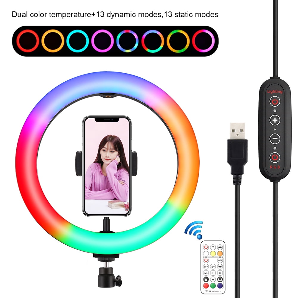 Puluz 10 2 Inch Dimmable 168 Leds Photography Light Selfie Lamp With Rf Remote Controller