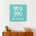thumbnail image 4 of Creative Products Splish Splash Blue 16x16 Canvas Wall Art, 4 of 5