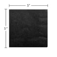 thumbnail image 2 of JAM Paper Small Beverage Napkins, 5 x 5, Black, 200/Pack, 2 of 4