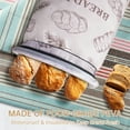 thumbnail image 2 of NiHome 2PCS Reusable Bread Storage Bags for Homemade Bread, 17"x12" Large Capacity Double-Layer Protection with Waterproof & Oil-Resistant Lining, Food-Grade for Sourdough, Buns, Croissants, Pretzels, 2 of 8