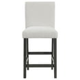 thumbnail image 4 of Coaster Alba Fabric Counter Height Chair in White and Charcoal Gray, 4 of 14