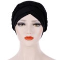 thumbnail image 4 of Bangcool Turban Headwrap Twisted Braid Elastic Beanie Headwrap Hair Loss Cover Sleep Cap, 4 of 8