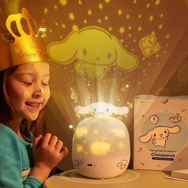 Luce Notturna Cinnamoroll Star Light – LED 9 Cm Con Stella Dorata, Per Bambini Dai 3 Anni, YuMe Toys Bandai